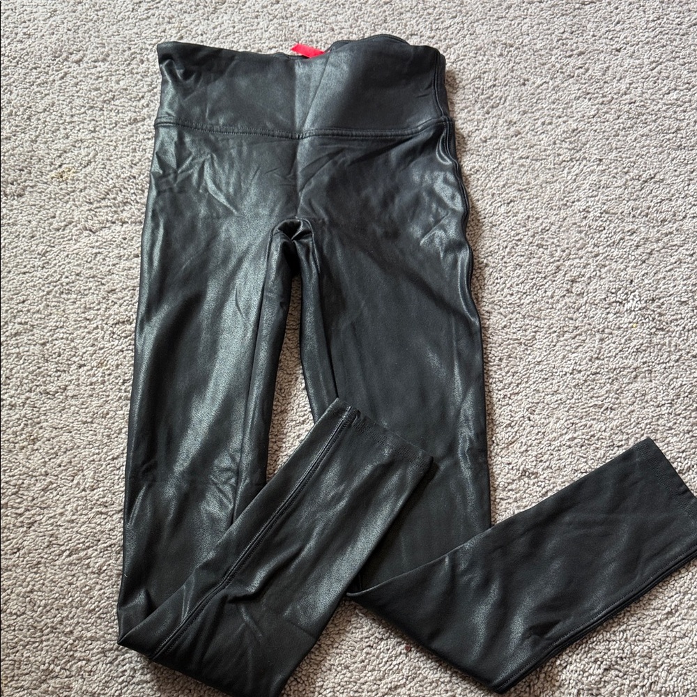 Spanx leather leggings